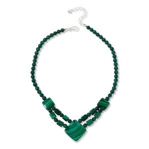 New Jay King Sterling Silver Malachite 18" Necklace - 873-542‎